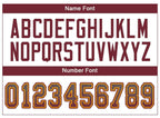 Custom Gray Burgundy-Gold Drift Fashion Football Jersey photo 3