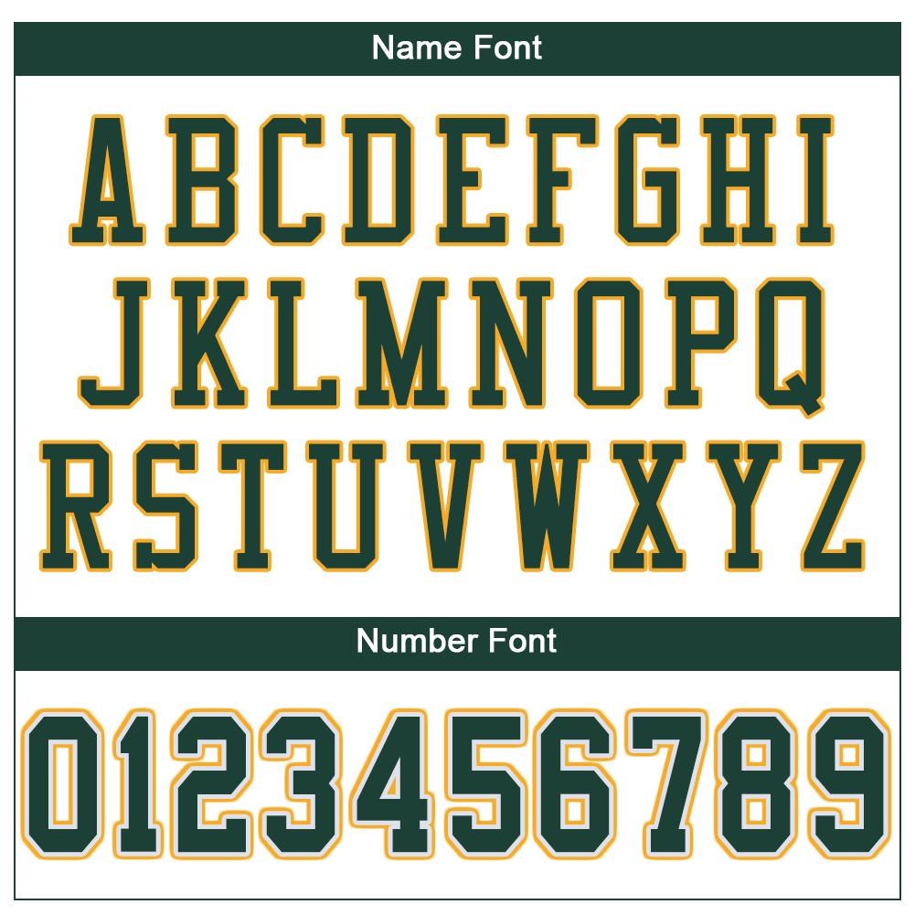 Custom White Green-Gold Mesh Authentic Football Jersey photo 4
