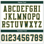 Custom White Green-Gold Mesh Authentic Football Jersey photo 4
