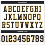 Custom White Black-Gold Mesh Authentic Football Jersey photo 4