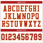 Custom White Scarlet-Gold Mesh Authentic Football Jersey photo 4