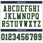 Custom White Navy-Neon Green Mesh Authentic Football Jersey photo 4