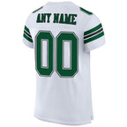 Custom White Grass Green-Black Mesh Authentic Football Jersey photo 3