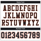 Custom White Black-Orange Mesh Authentic Football Jersey photo 3