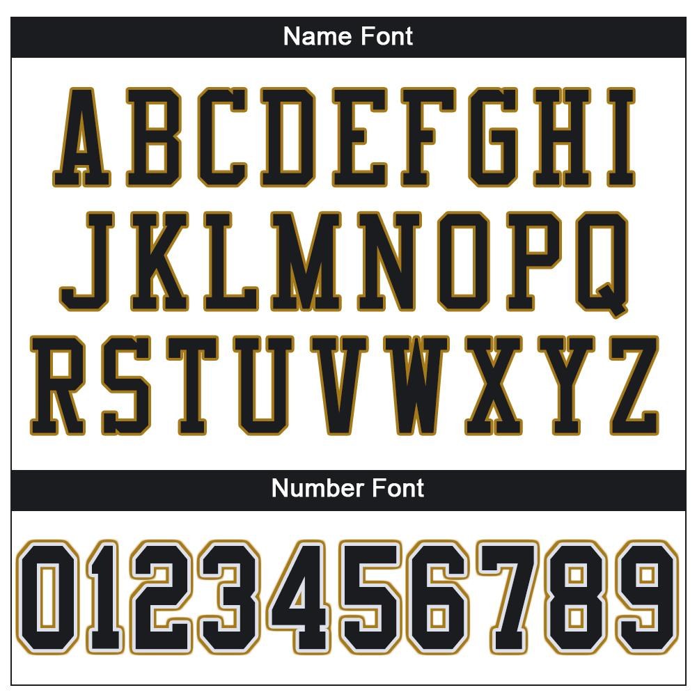 Custom White Black-Old Gold Mesh Authentic Football Jersey photo 4