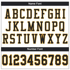 Custom White Black-Gold Mesh Authentic Football Jersey photo 4