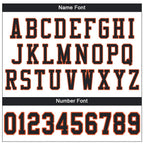 Custom White Black-Orange Mesh Authentic Football Jersey photo 4