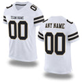 Custom White Black-Vegas Gold Mesh Authentic Football Jersey