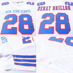 Custom White Royal-Red Mesh Authentic Football Jersey photo 5