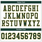 Custom White Green-Gold Mesh Authentic Football Jersey photo 4