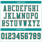 Custom White Aqua-Orange Mesh Authentic Football Jersey photo 4