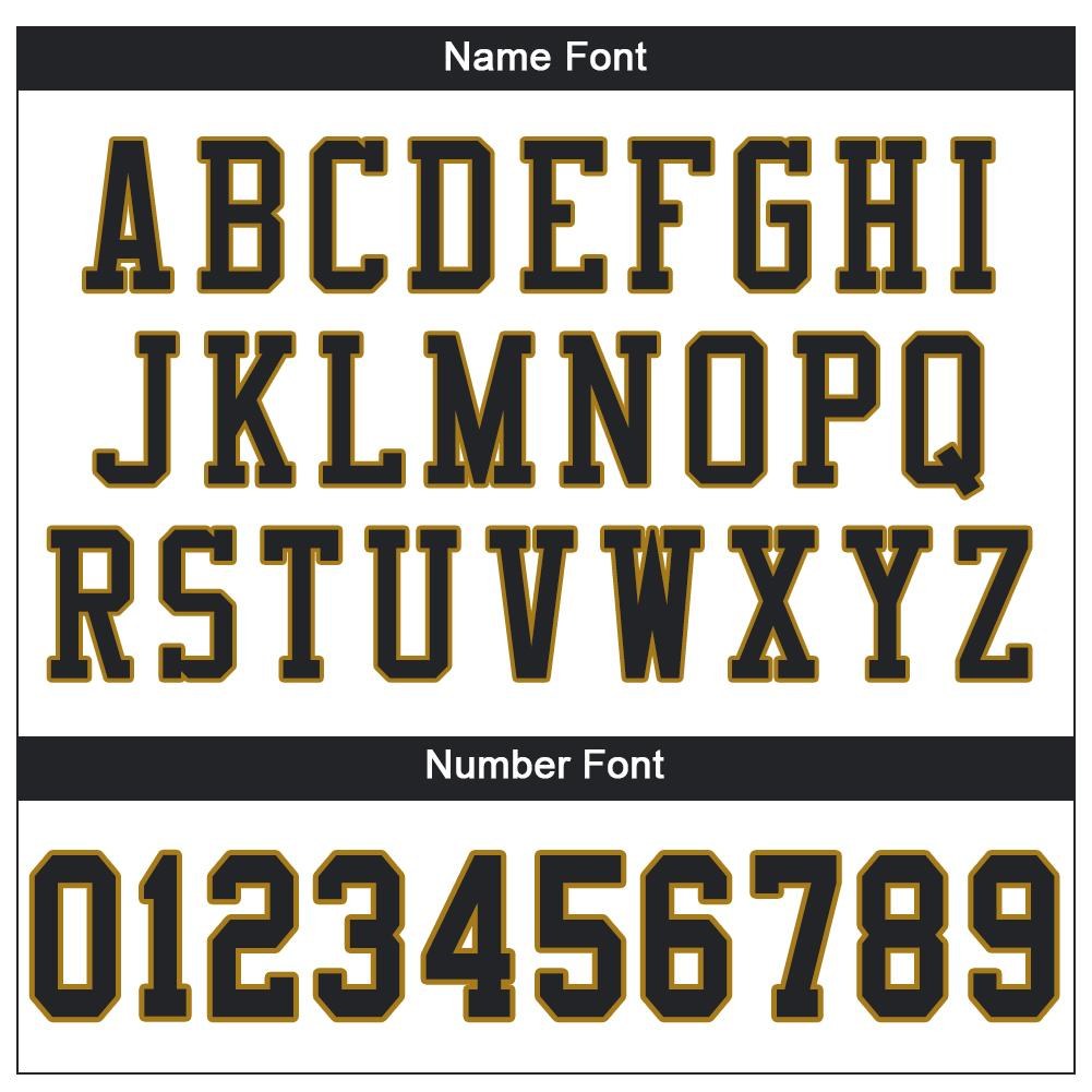 Custom White Black-Old Gold Mesh Authentic Football Jersey photo 4