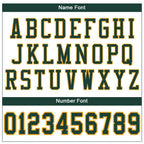 Custom White Green-Gold Mesh Authentic Football Jersey photo 4