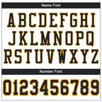 Custom White Black-Gold Mesh Authentic Football Jersey photo 4