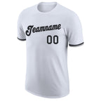 Custom White Black-Gray Performance T-Shirt photo 4