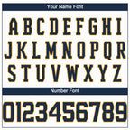 Custom White Navy-Gold Performance T-Shirt photo 2
