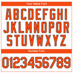 Custom White Orange-Black Performance T-Shirt photo 2