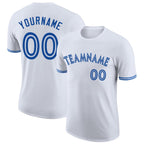 Custom White Royal-White Performance T-Shirt photo 1