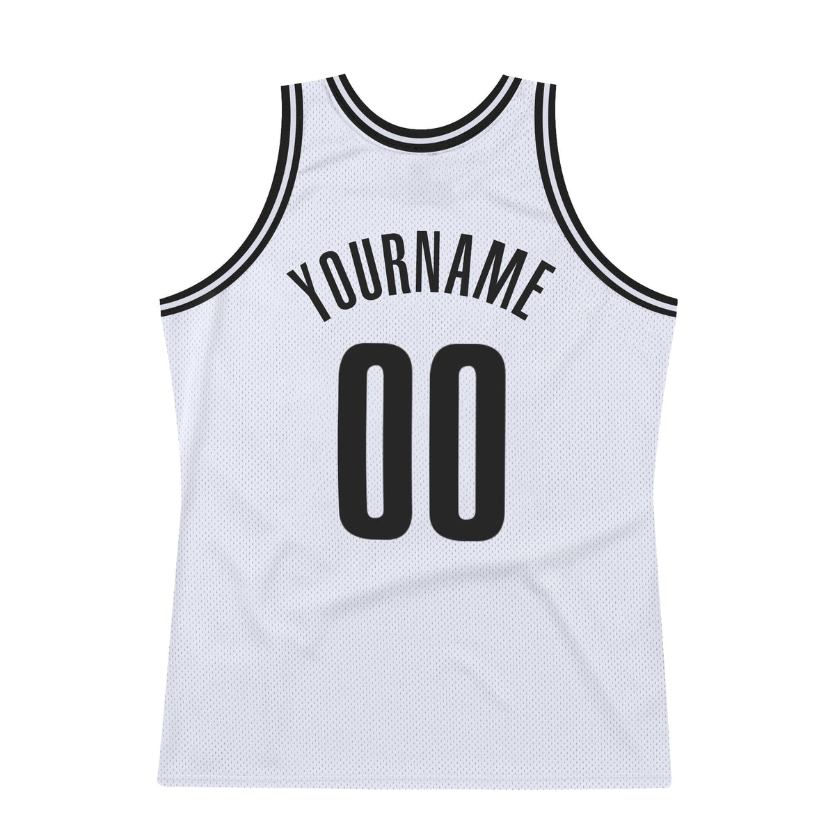 Custom White Black Authentic Throwback Basketball Jersey photo 5