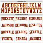 Custom White Maroon-Gold Authentic Throwback Basketball Jersey photo 2