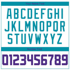 Custom White Purple-Teal Authentic Throwback Basketball Jersey photo 3