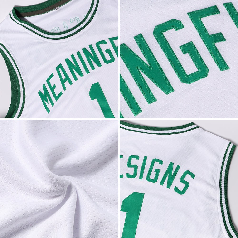 Custom White Navy-Old Gold Authentic Throwback Basketball Jersey photo 3