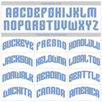 Custom White Light Gray-Light Blue Authentic Throwback Basketball Jersey photo 3