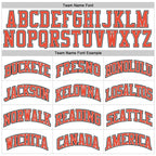 Custom White Orange-Gray Authentic Throwback Basketball Jersey photo 2