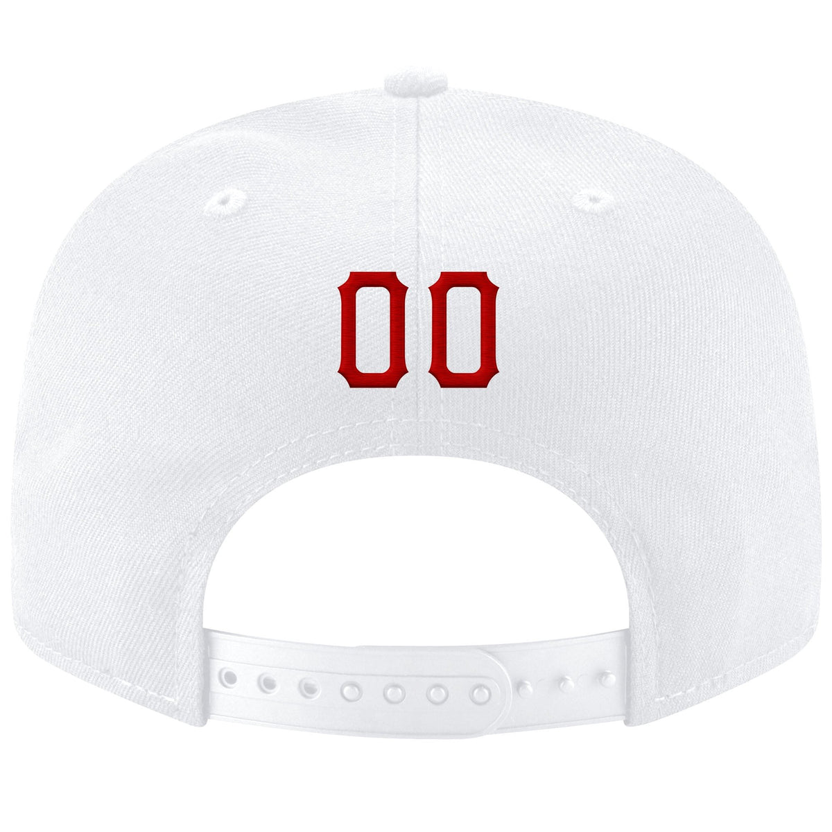 Custom White Red-Black Stitched Adjustable Snapback Hat photo 3