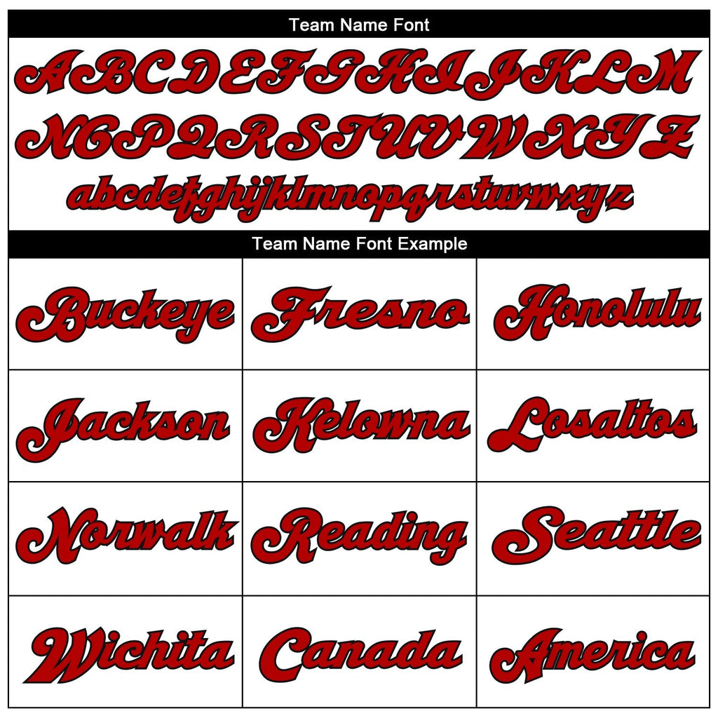 Custom White Red-Black Mesh Authentic Throwback Football Jersey photo 4