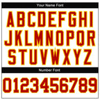 Custom White Red-Gold Mesh Authentic Throwback Football Jersey photo 5