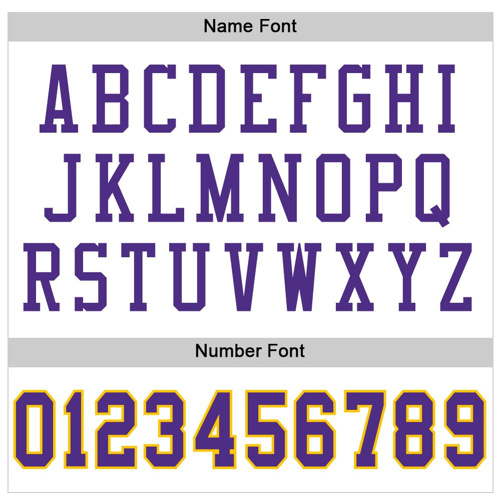 Custom White Purple-Gold Mesh Authentic Throwback Football Jersey photo 2