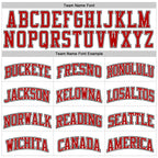 Custom White Red Pinstripe Red-Black Authentic Basketball Jersey photo 2