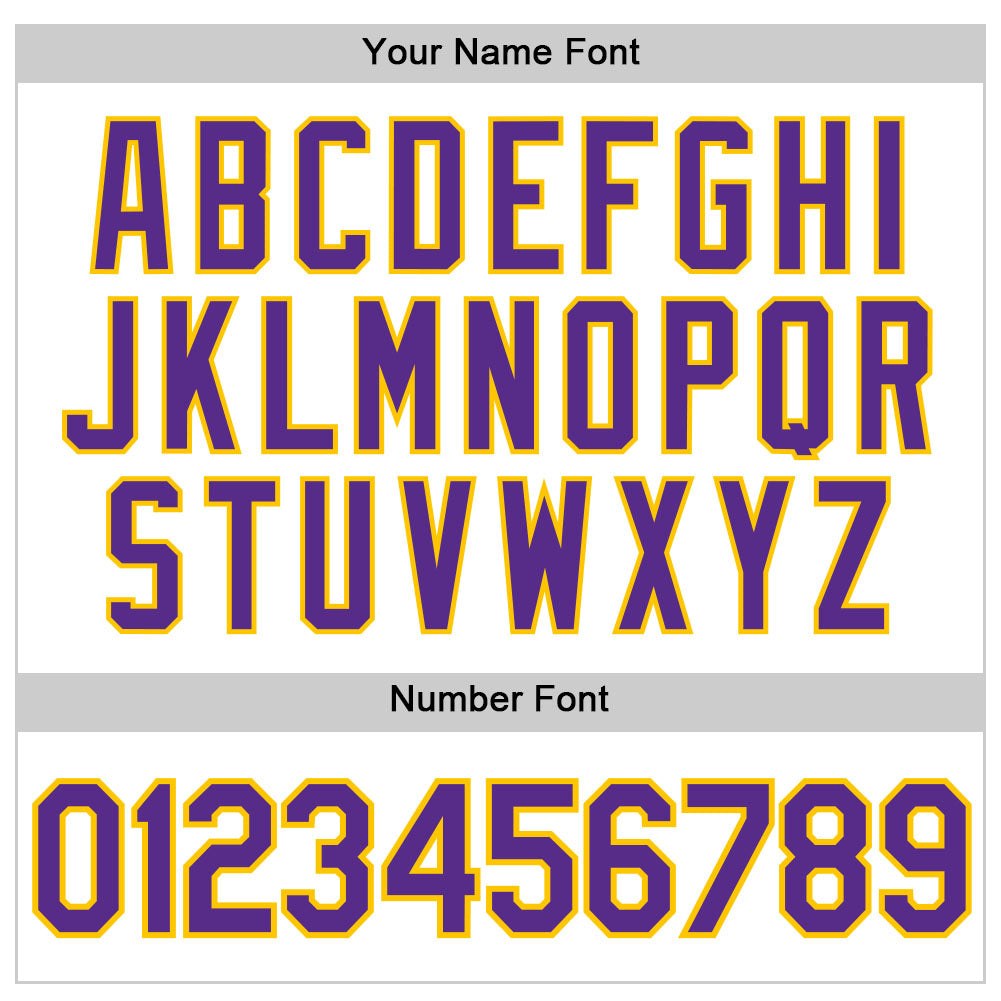 Custom White Purple Pinstripe Purple-Gold Authentic Basketball Jersey photo 3