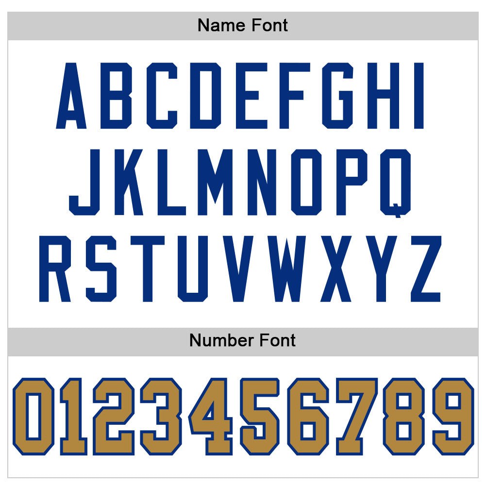 Custom White Old Gold-Royal Mesh Authentic Football Jersey photo 3