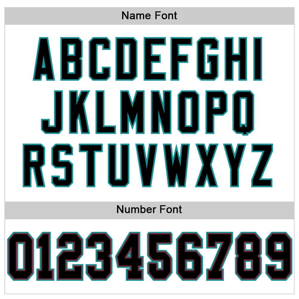 Custom White Black-Aqua Mesh Authentic Football Jersey photo 3