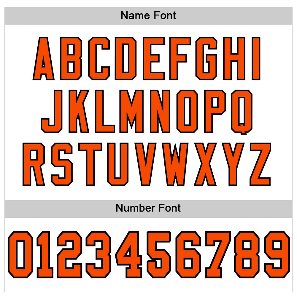 Custom White Orange-Black Mesh Authentic Football Jersey photo 3
