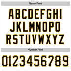 Custom White Black-Gold Mesh Authentic Football Jersey photo 3