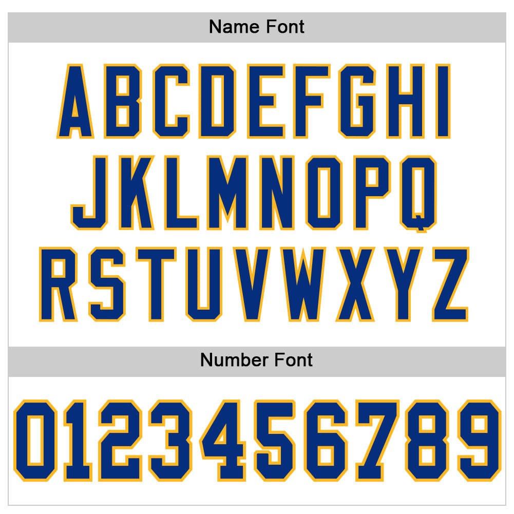 Custom White Royal-Gold Mesh Authentic Football Jersey photo 3