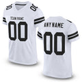 Custom White Black Mesh Authentic Football Jersey