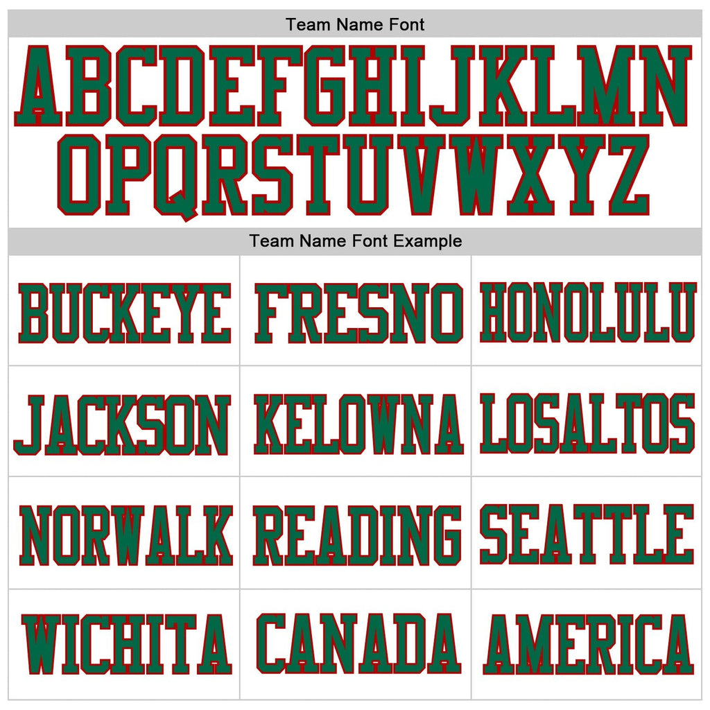 Custom White Kelly Green-Red Mesh Authentic Football Jersey photo 2