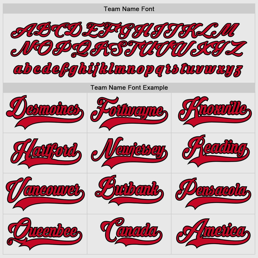 Custom White Red-Black Hockey Jersey photo 3