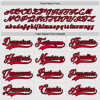 Custom White Red-Black Hockey Jersey photo 3