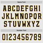 Custom White Black-Gold Hockey Jersey photo 2
