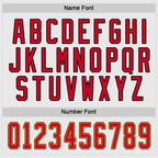 Custom White Red-Gold Hockey Jersey photo 2
