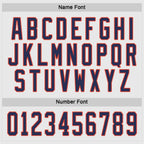 Custom White Navy-Orange Hockey Jersey photo 2