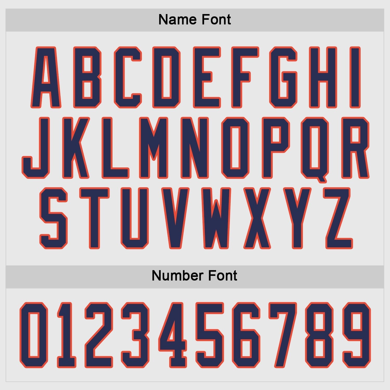 Custom White Navy-Orange Hockey Jersey photo 2