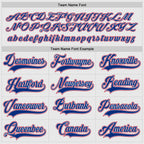 Custom White Royal-Red Hockey Jersey photo 3