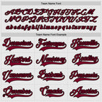 Custom White Maroon-Black Hockey Jersey photo 3