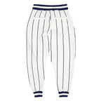 Custom White Navy Pinstripe Navy-White Sports Pants photo 3